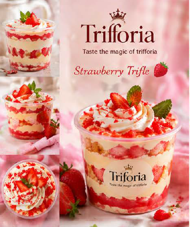 Trifforia Strawberry Custard Trifle